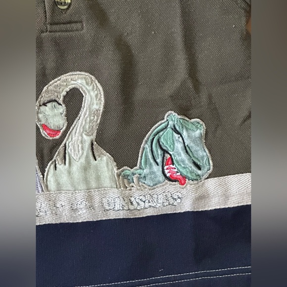 Vintage Sesame Street 4T Dino Shirt – Snuffy’s Safari Embroidered Long Sleeve - Picture 3 of 6